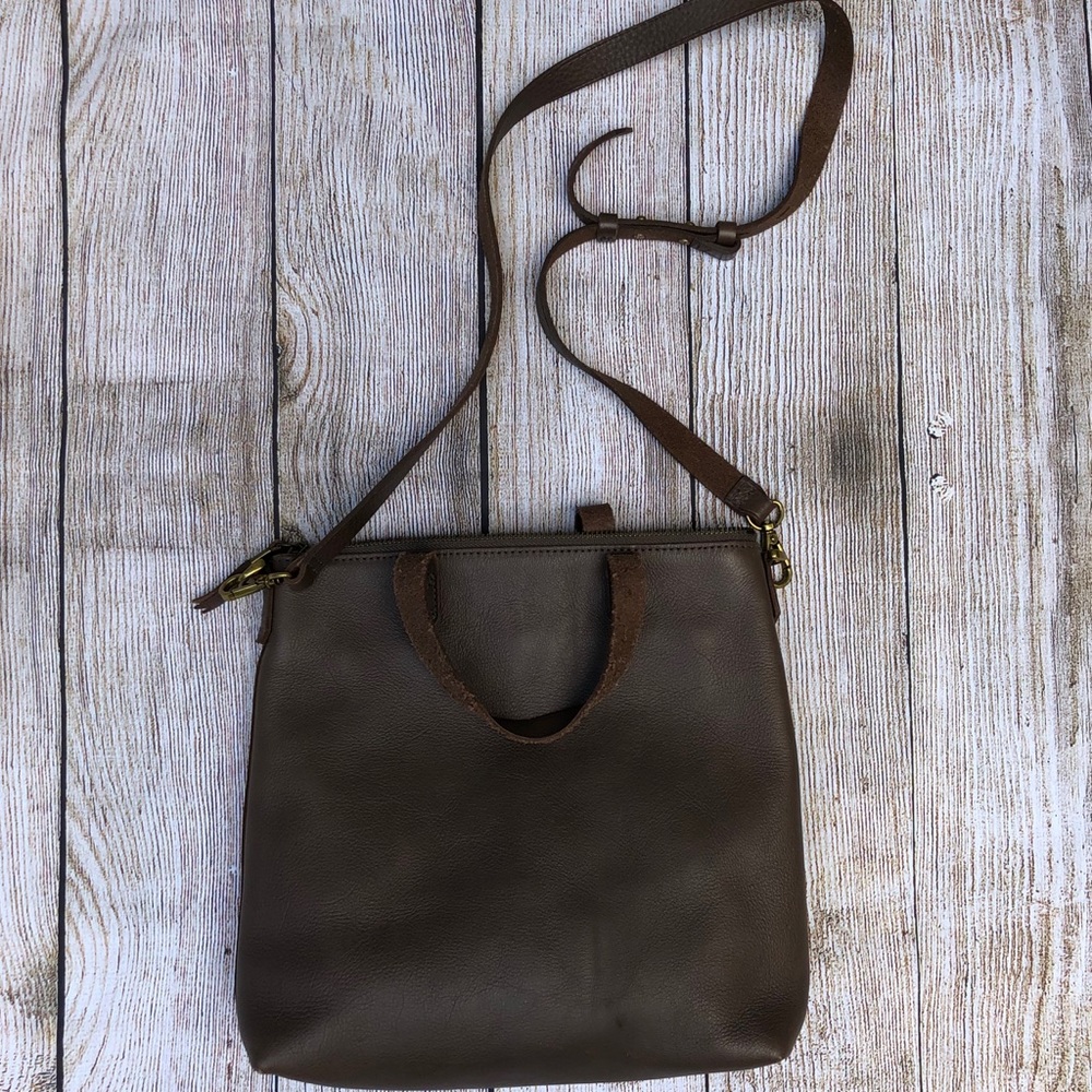 Madewell Brown Leather Crossbody Bag